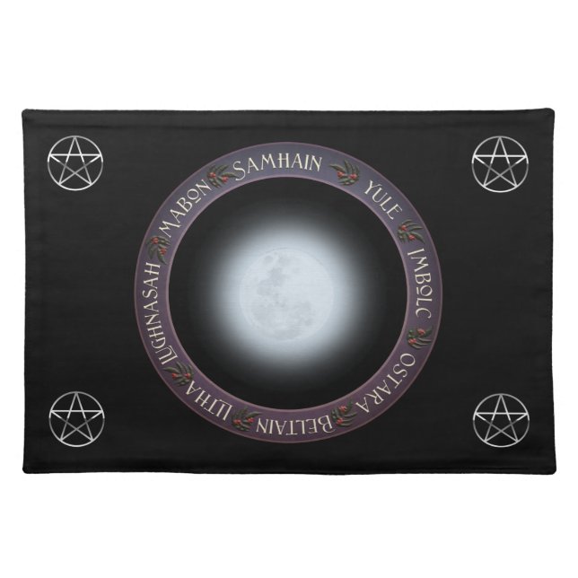 Samhain Wheel of the Year Altar Mat (Front)