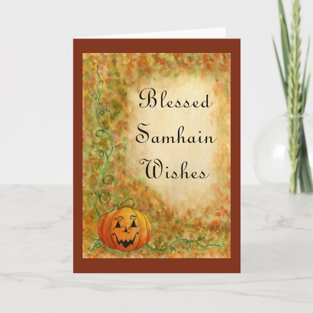 Samhain Wishes Card-Customize Card (Front)