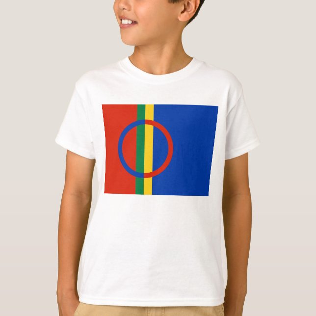 Sami Flag Kids' Ringer T-Shirt (Front)