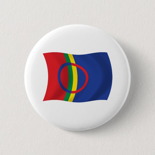 Sami People Flag Button (Front)