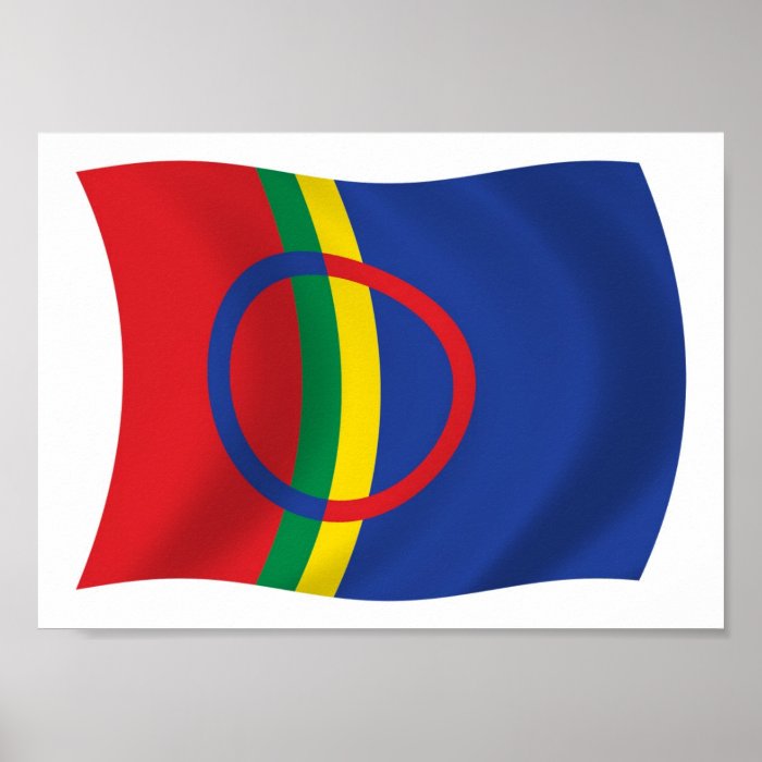 Sami People Flag Poster Print
