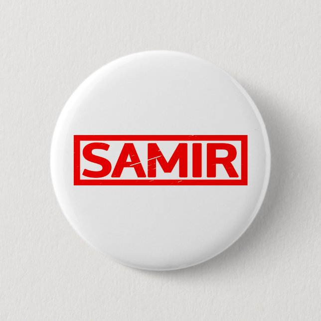 Samir Stamp Button (Front)