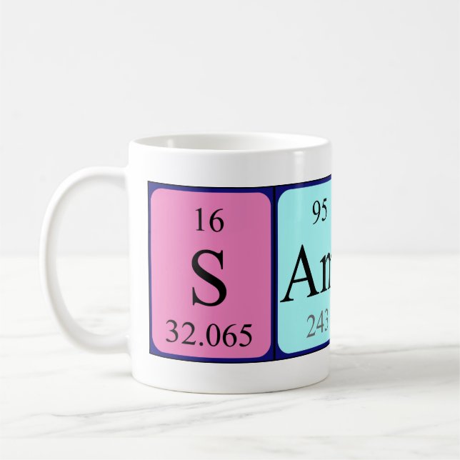 Samira periodic table name mug (Left)
