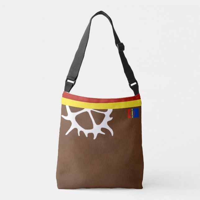 Samisk inspererad tecken färger crossbody bag (Front)
