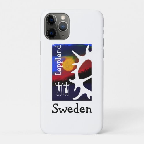 Samiskt mnster sol solnedgng iPhone 11 pro case