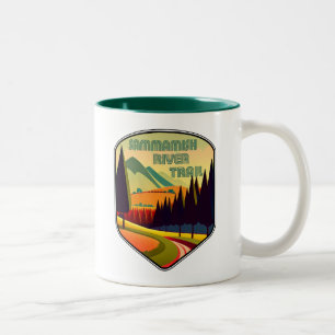 Sammamish River Trail Washington Colors Two-Tone Coffee Mug