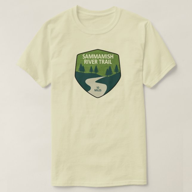 Sammamish River Trail Washington T-Shirt (Design Front)