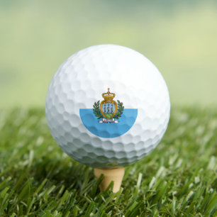 Sammarinese Flag, Flag of San Marino Golf Balls
