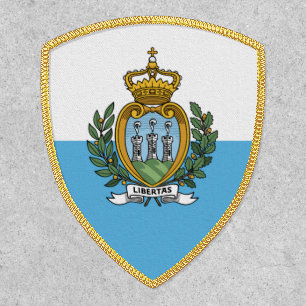 Sammarinese Flag, Flag of San Marino Patch