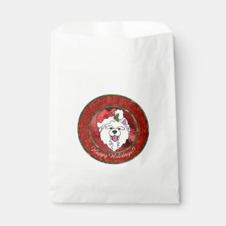 Sammy Claus on Stained-Glass Holiday Favor Bag