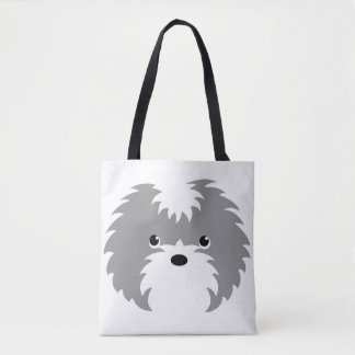 Sammy Dog Tote Bag (Gray)