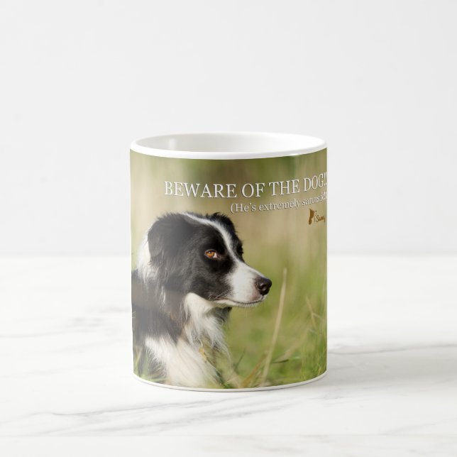 Sammy the sarcastic Border Collie Coffee Mug (Center)