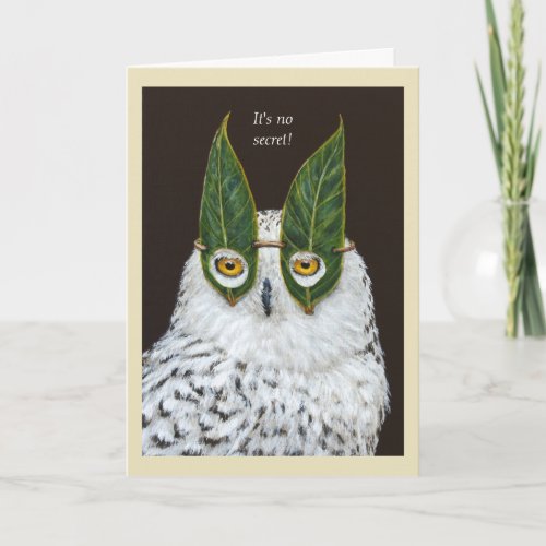 Sammy the snowy owl card