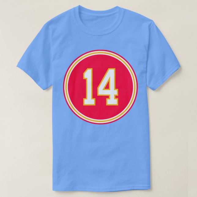 Sammy Watkins Number 14 Jersey Kansas City Chiefs  T-Shirt (Design Front)