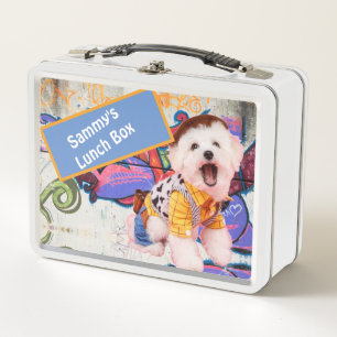 Sammy's Maltese Poodle Metal Lunch Box