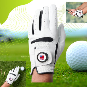 Samoa and Samoan Flag Red Personalization  Golf Glove