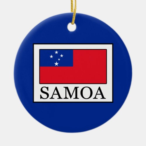 Samoa Ceramic Ornament
