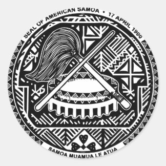 SAMOA CLASSIC ROUND STICKER