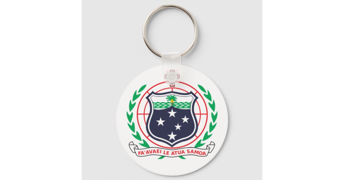 Samoa Coat of Arms Keychain | Zazzle