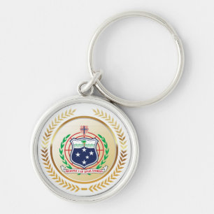 Samoa Coat of Arms Keychain
