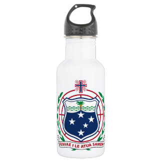 Samoa Coat of Arms Water Bottle