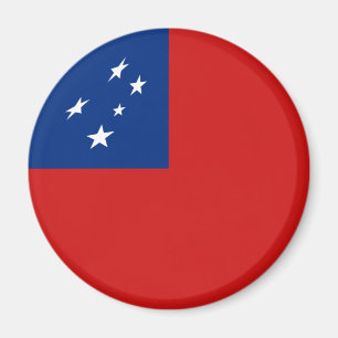 Samoa Fisheye Flag Magnet