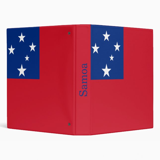Samoa Flag 3 Ring Binder (Background)