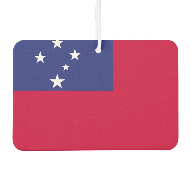 Samoa Flag Air Freshener (Front)