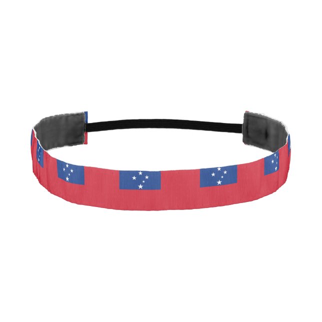 Samoa Flag Athletic Headband (Front)