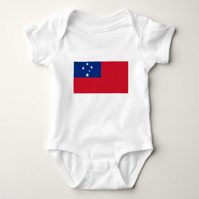 Samoa Flag Baby Bodysuit (Front)