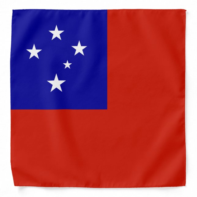 Samoa flag bandana (Front)