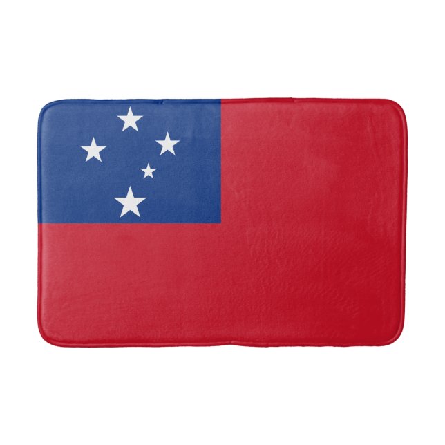 Samoa Flag Bath Mat (Front)