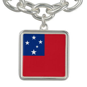 Samoa Flag Bracelet