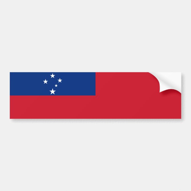 Samoa Flag Bumper Sticker (Front)