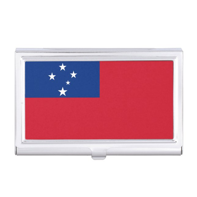 Samoa Flag Business Card Case (Front)