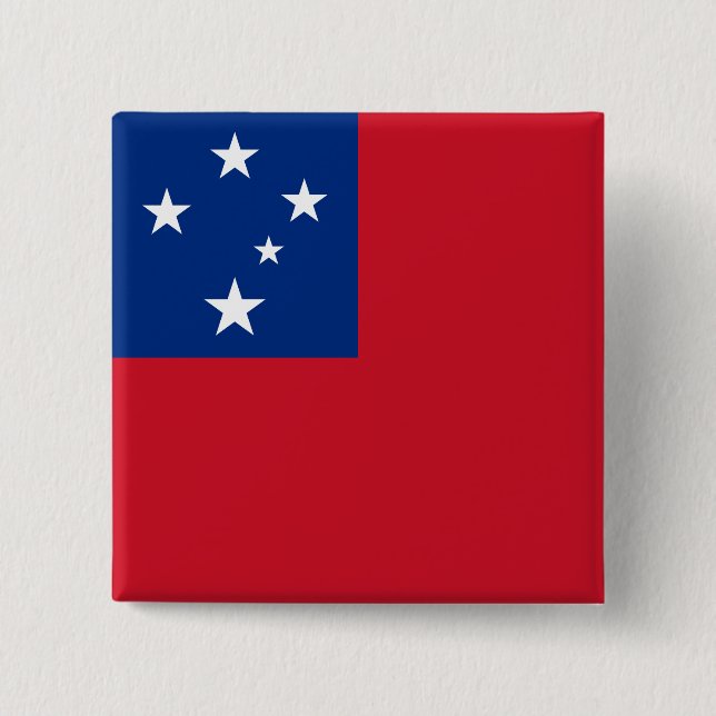 Samoa Flag Button (Front)