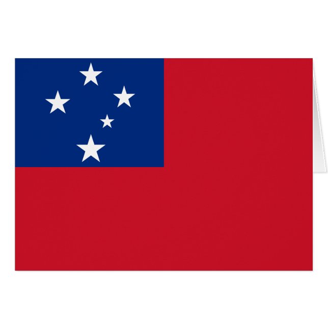 Samoa Flag Cards (Front Horizontal)