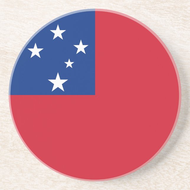Samoa Flag Coaster (Front)