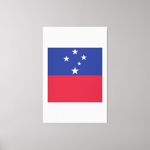 Samoa Flag Emblem Canvas Print