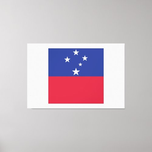 Samoa Flag Emblem Canvas Print