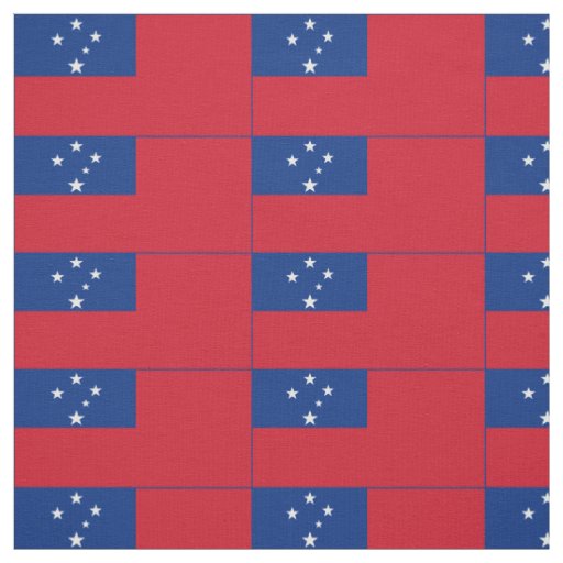 Samoa Flag Fabric
