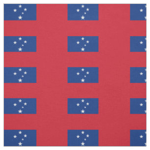 Samoa Flag Fabric