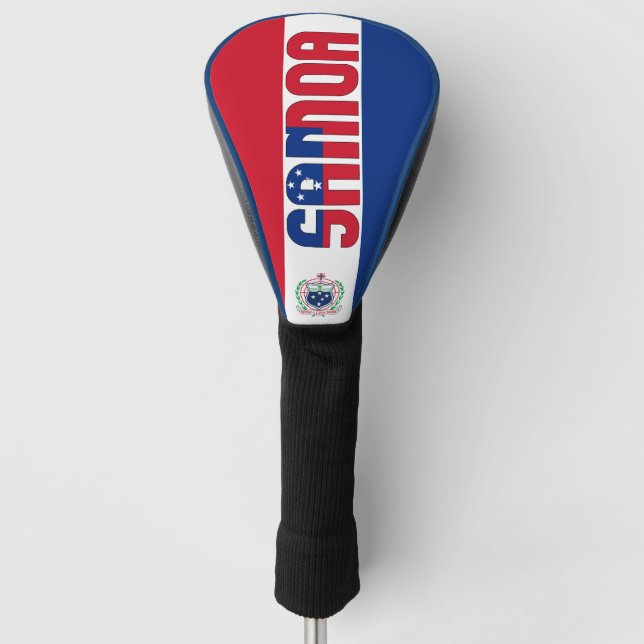 Samoa Flag Gorgeous Patriotic Golf Head Cover (Front)