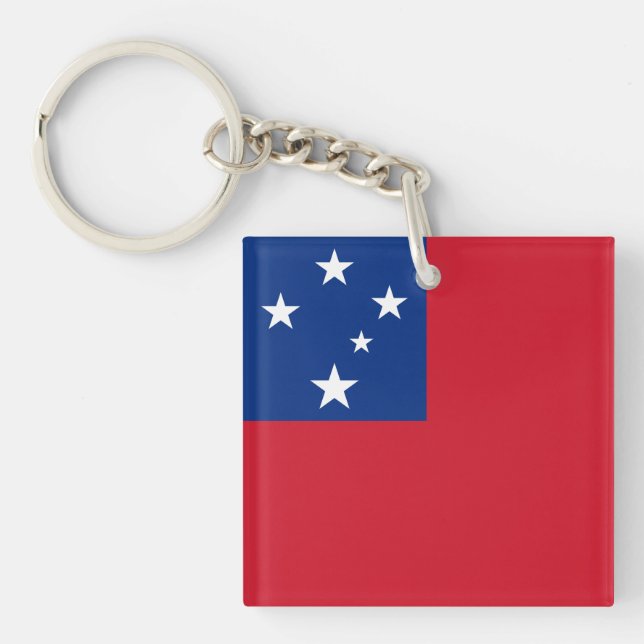 Samoa Flag Keychain (Front)
