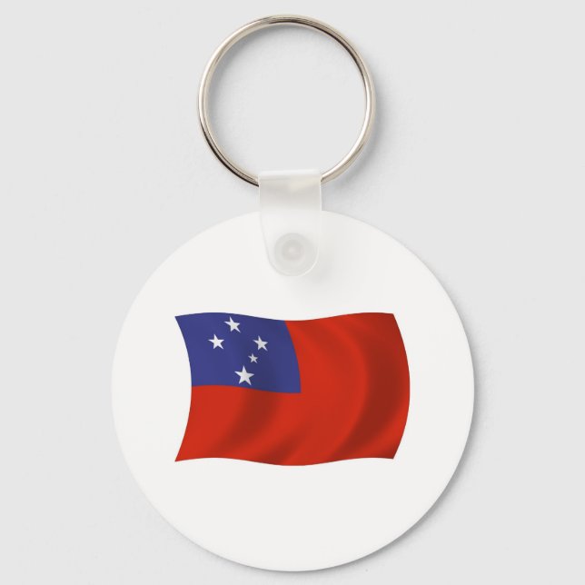 Samoa Flag Keychain (Front)