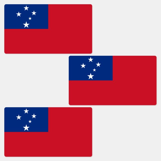 Samoa Flag Labels (Group)