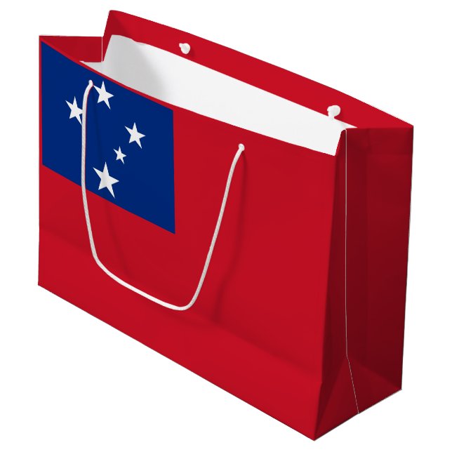 Samoa Flag Large Gift Bag (Front Angled)