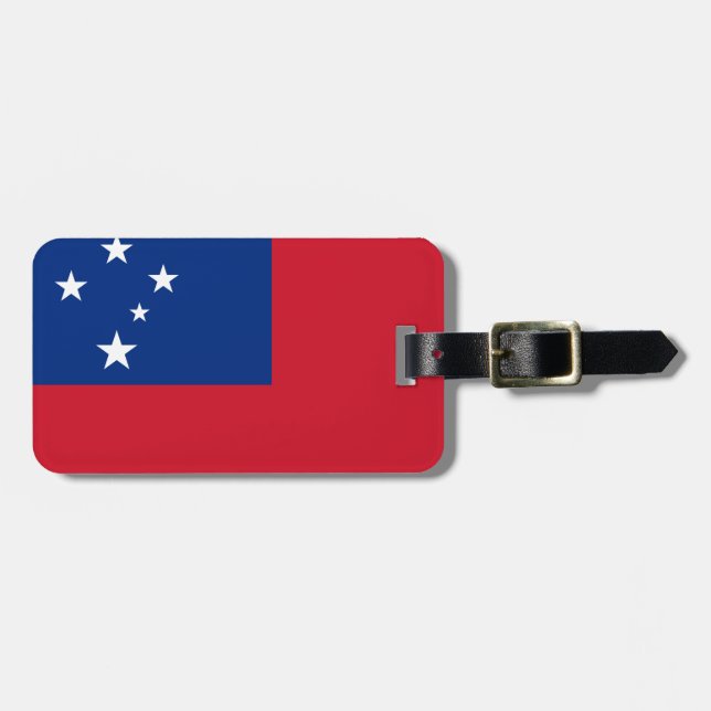 Samoa Flag Luggage Tag (Front Horizontal)