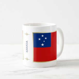 Samoa Flag + Map Mug