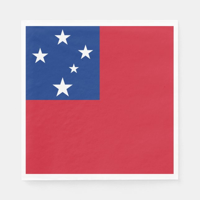Samoa Flag Napkins (Front)